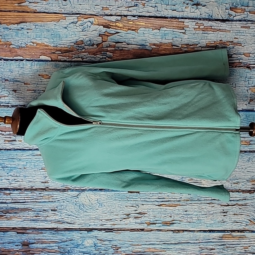 Old Navy teale fleece full zip jacket